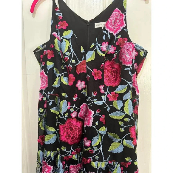 Dress The Population Size Small Aurora Floral Midi Embroidered dress - Picture 5 of 10